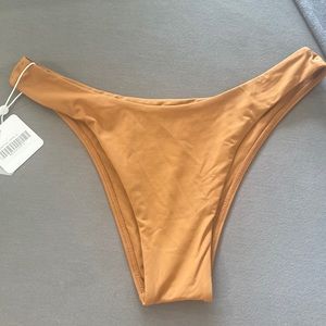 Monday Swimwear Byron Bikini Bottom in toffee. Size M.